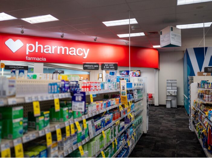 Interior of a CVS Pharmacy store